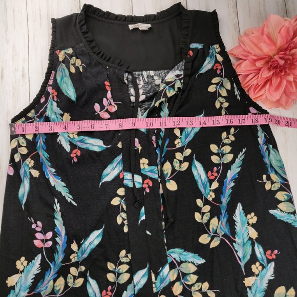 Anthropologie Meadow Rue florla tie neck top a36 - Picture 7 of 8